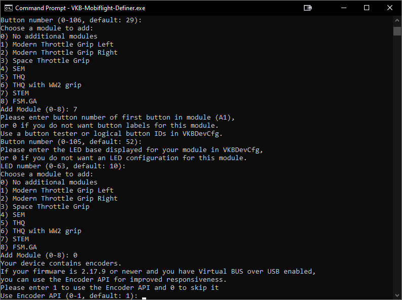 Enable the encoder API.